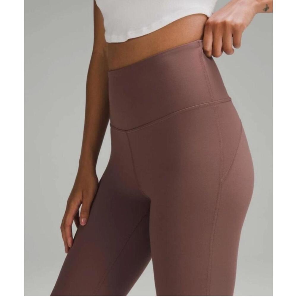 EUC Lululemon Groove Super-High-Rise Flared Pant *Nulu Dark Oxide Size 10 - Picture 5 of 9